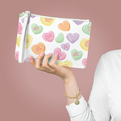 Valentines Day - Conversations Heart Clutch Bag