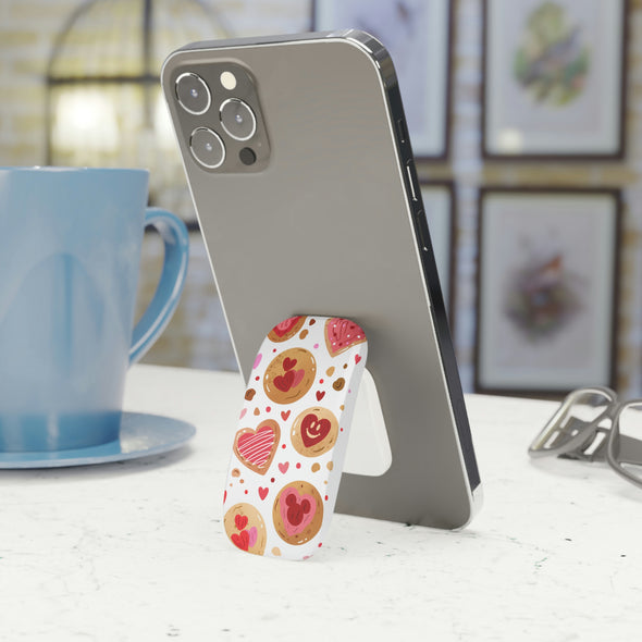Phone Click-On Grip - Valentine's Day Cookies